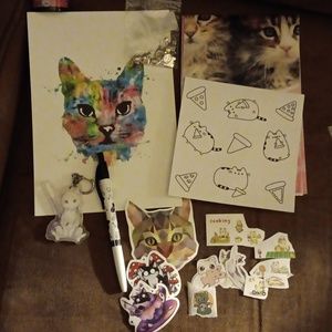 Kitty cat bundle of assorted items (nwot)